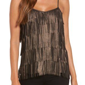 Trouvé Metallic Fringe Tank - New!